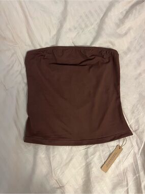 ✨NWT✨Women's Strapless Seamless Bandeau - Brown, S